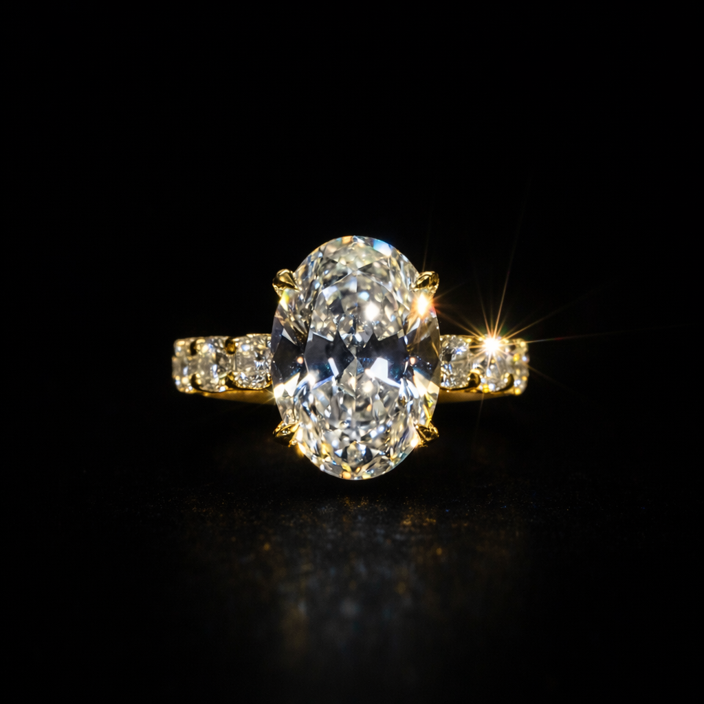 Celestial Oval Grandeur Ring - Auvra Diamonds