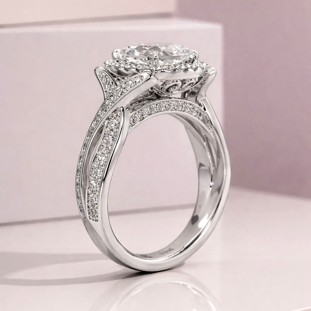 Aurelia Solitaire Diamond Ring - Auvra Diamonds