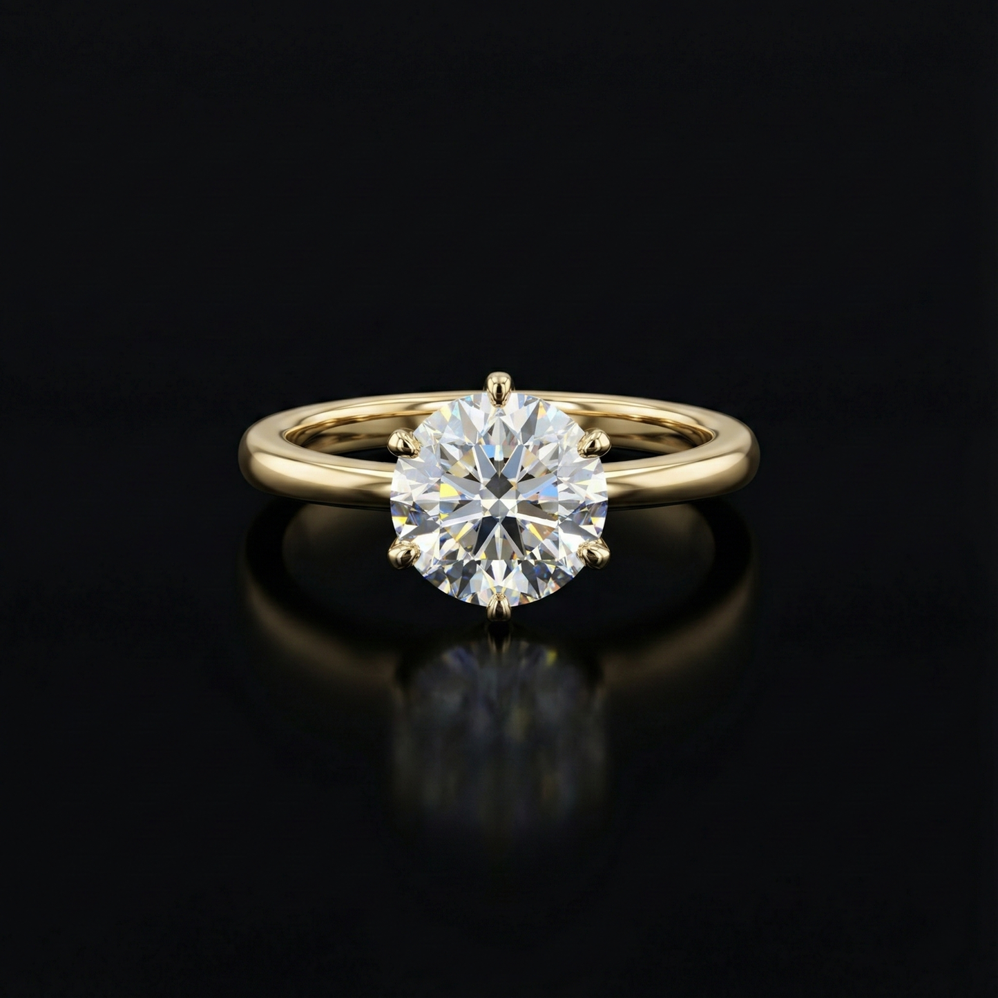 Celeste Crown Solitaire - Auvra Diamonds