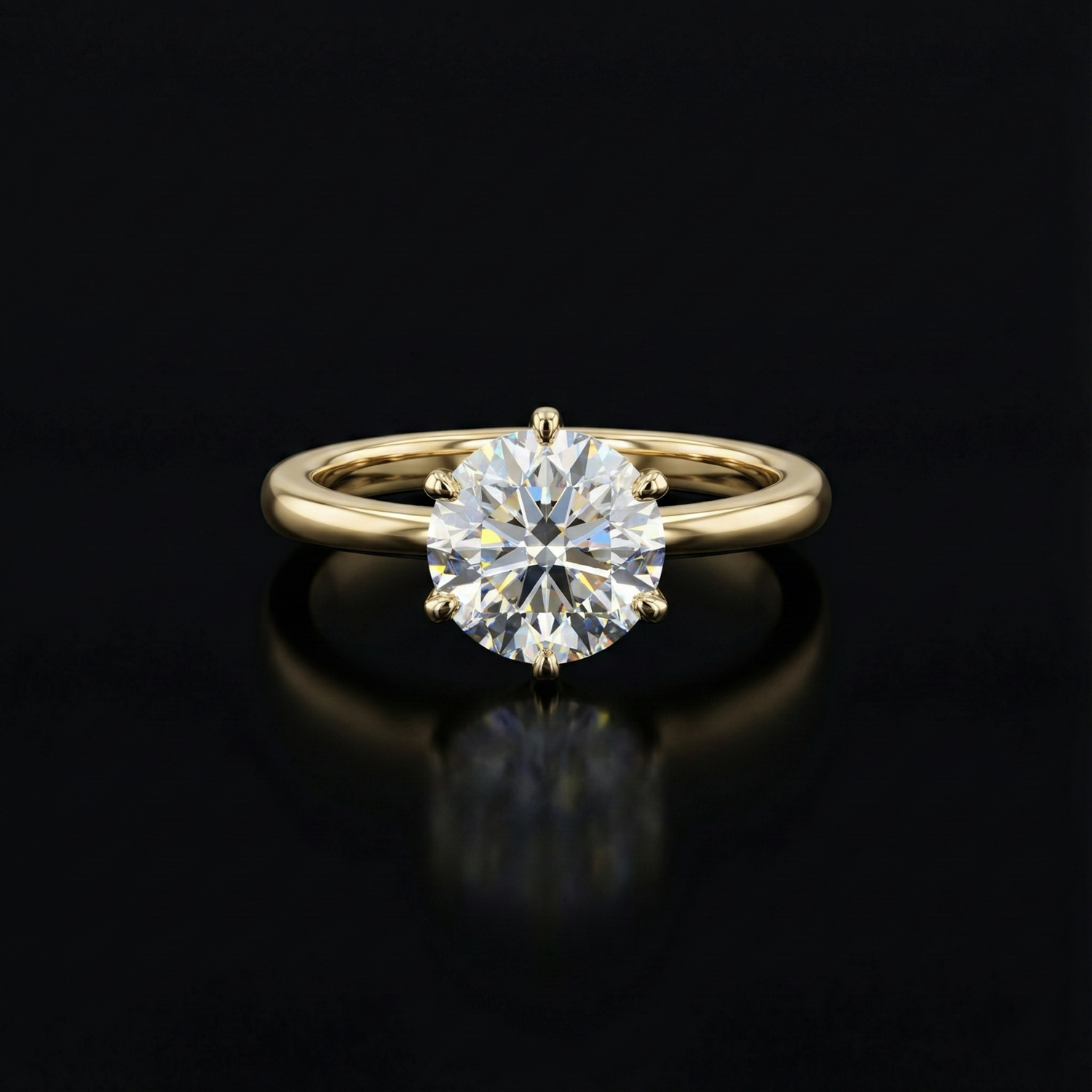 Celeste Crown Solitaire - Auvra Diamonds