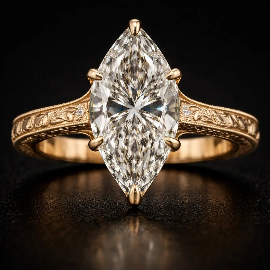 Amalfi Marquise Ring Auvra Diamonds Ring jesrxs-2i.myshopify.com amalfi-marquise-ring