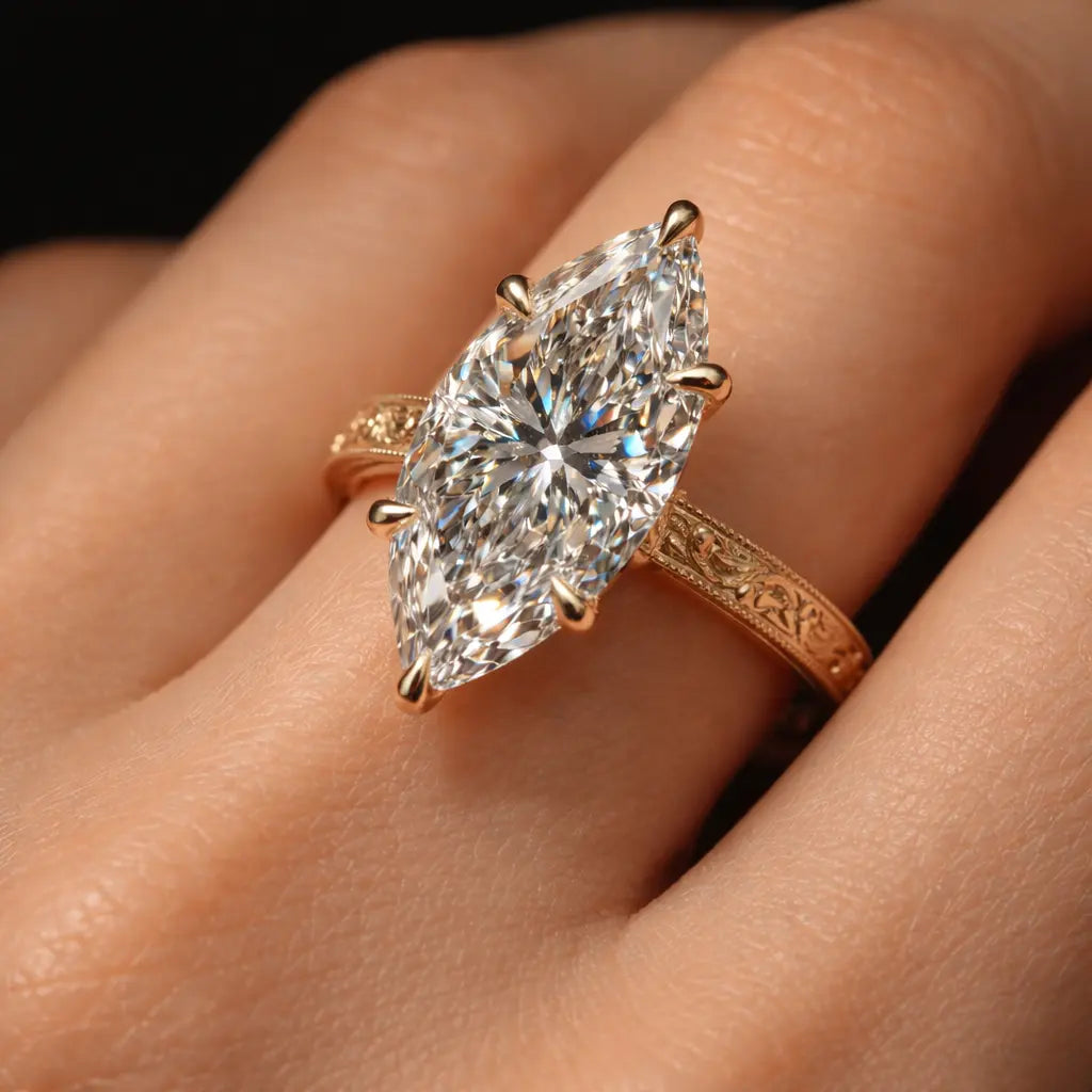 Amalfi Marquise Ring Auvra Diamonds Ring jesrxs-2i.myshopify.com amalfi-marquise-ring