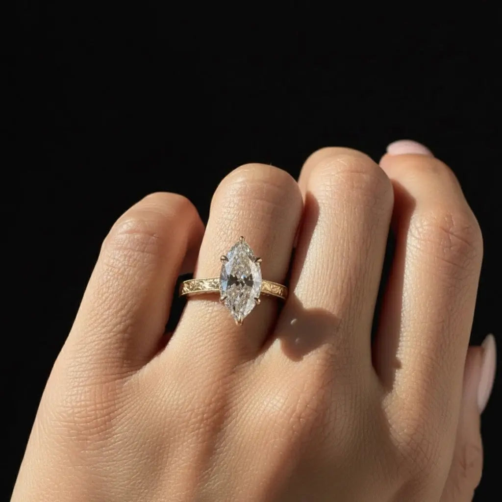 Amalfi Marquise Ring Auvra Diamonds Ring jesrxs-2i.myshopify.com amalfi-marquise-ring