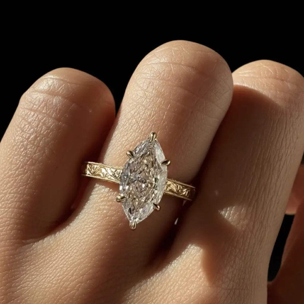 Amalfi Marquise Ring Auvra Diamonds Ring jesrxs-2i.myshopify.com amalfi-marquise-ring