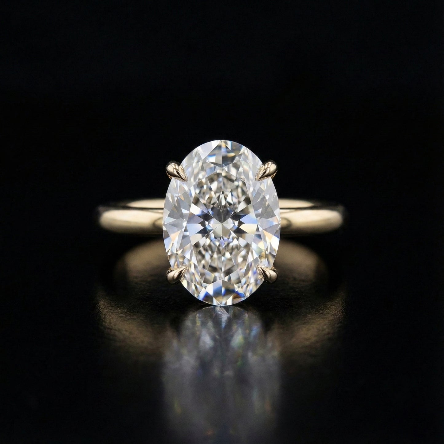 Aurélia Oval Grace Ring - Auvra Diamonds