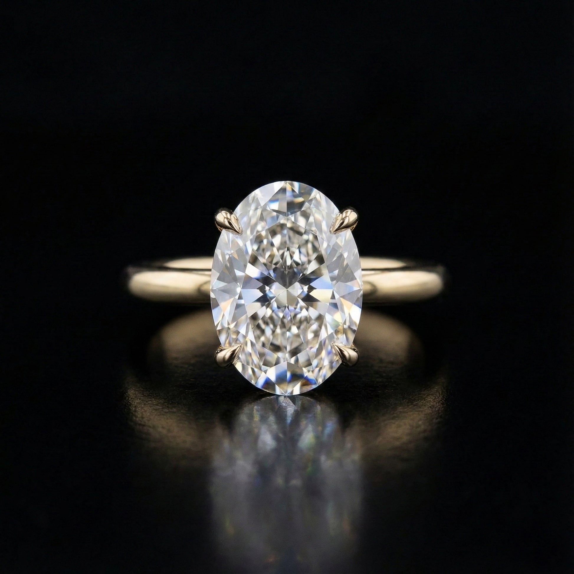Aurélia Oval Grace Ring - Auvra Diamonds