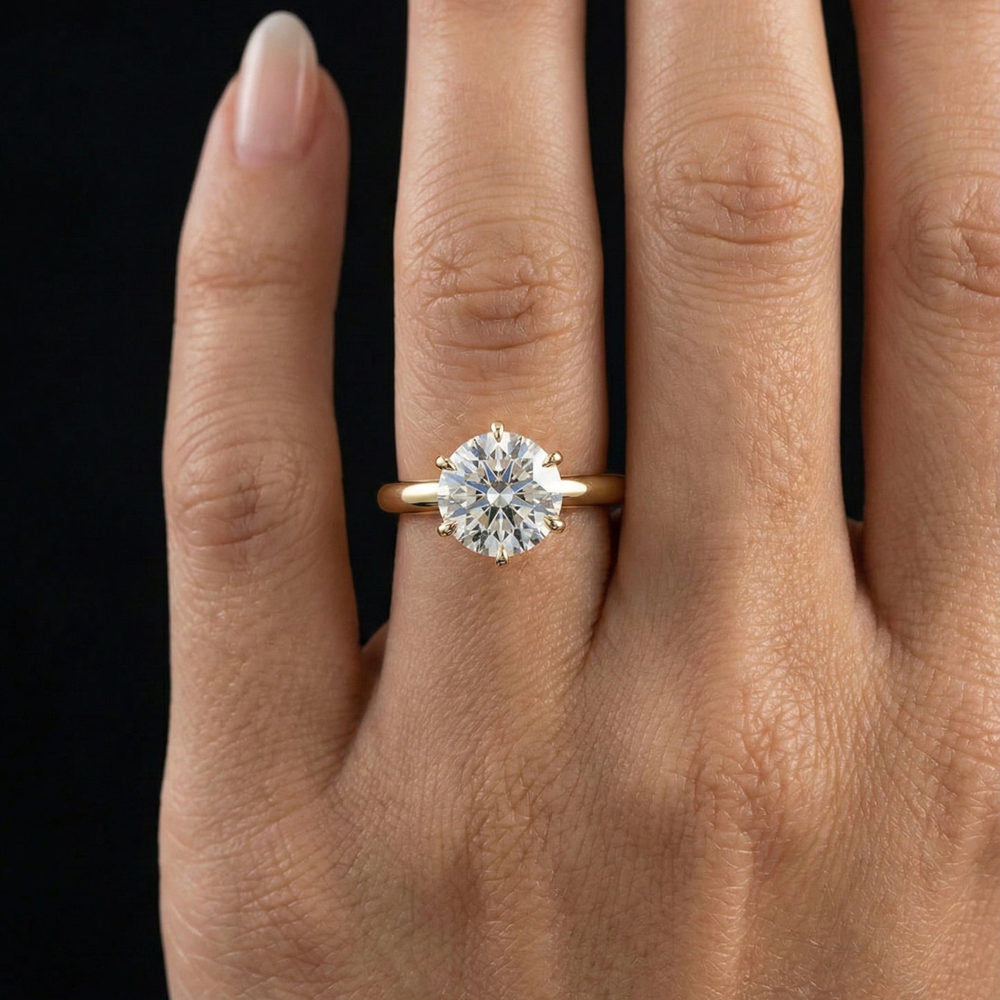 Celeste Crown Solitaire - Auvra Diamonds
