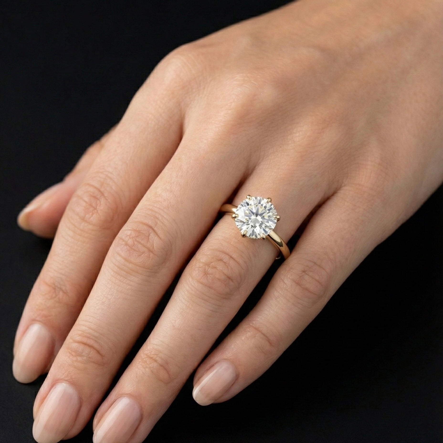 Celeste Crown Solitaire - Auvra Diamonds