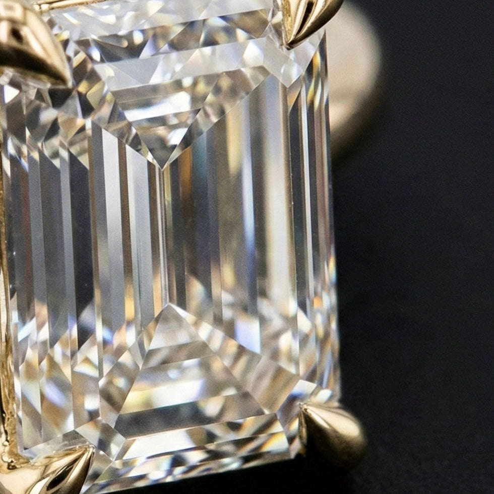 Aurelia Prism Solitaire Ring - Auvra Diamonds