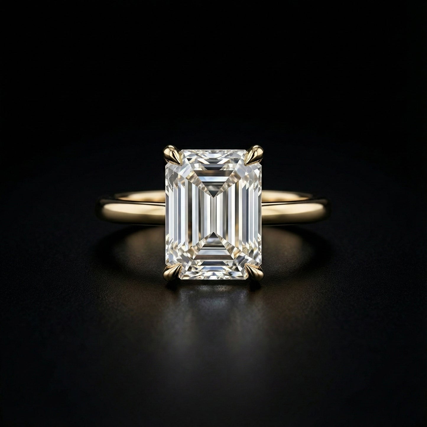 Aurelia Prism Solitaire Ring - Auvra Diamonds