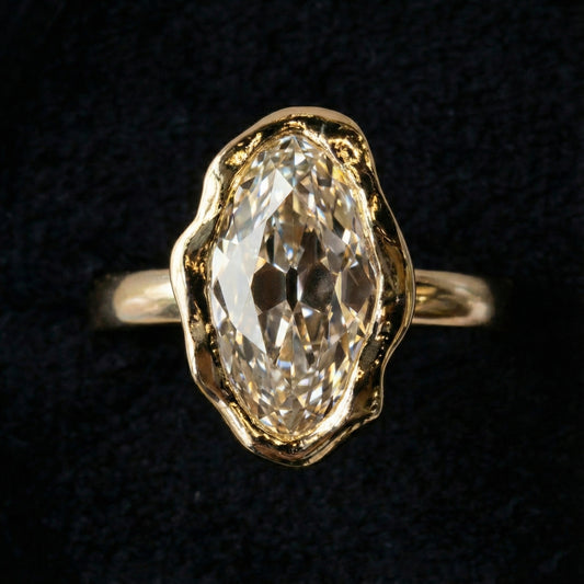 Veil Solitaire Ring - Auvra Diamonds