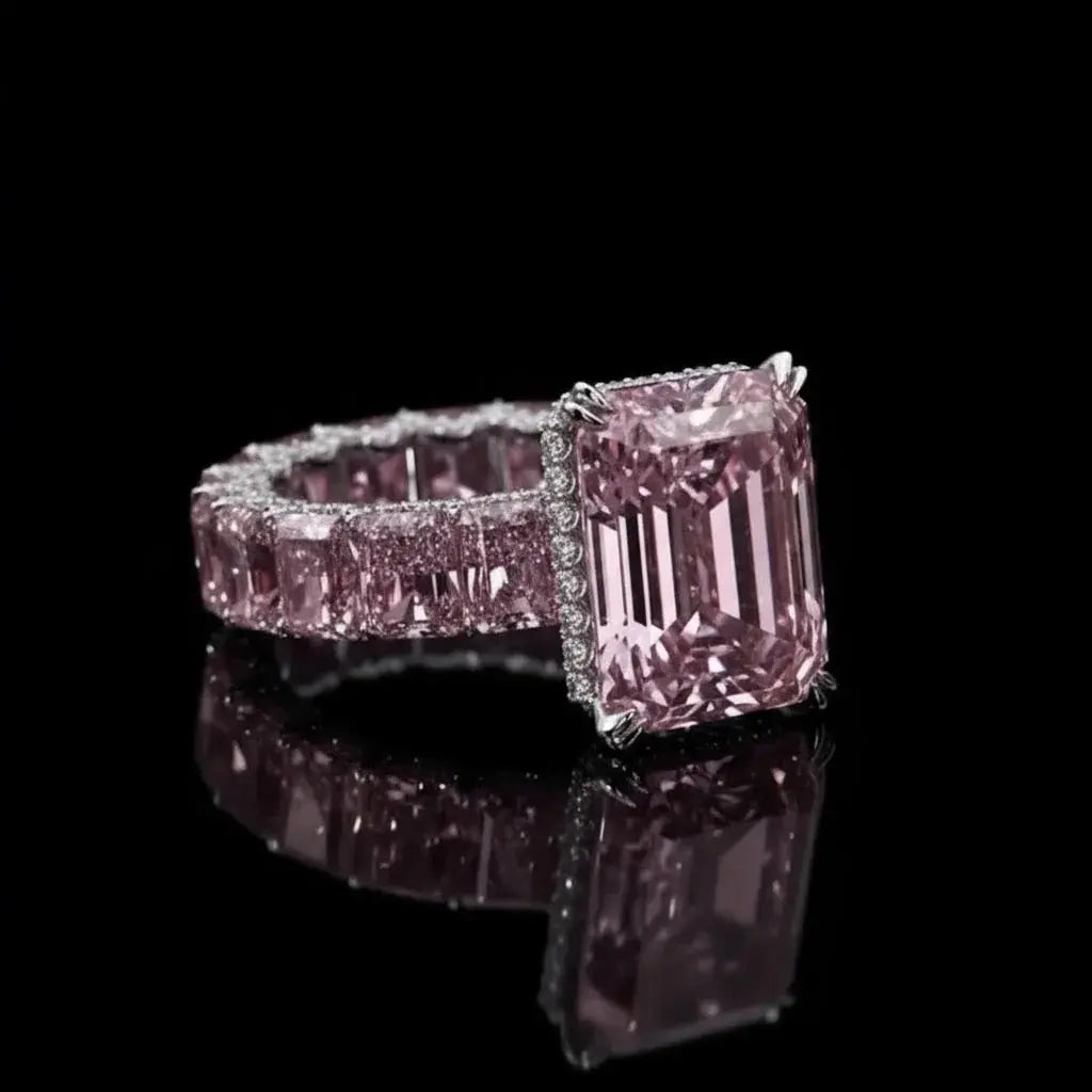 Pink Radiance Emerald Eternity Ring - Auvra Diamonds Pink Radiance Emerald Eternity Ring - Auvra Diamonds Pink Radiance Emerald Eternity Ring AuvraDaimonds Ring jesrxs-2i.myshopify.com pink-radiance-emerald-eternity-ring