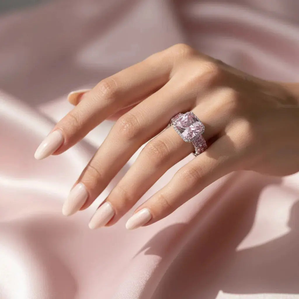 Pink Radiance Emerald Eternity Ring - Auvra Diamonds Pink Radiance Emerald Eternity Ring - Auvra Diamonds Pink Radiance Emerald Eternity Ring AuvraDaimonds Ring jesrxs-2i.myshopify.com pink-radiance-emerald-eternity-ring