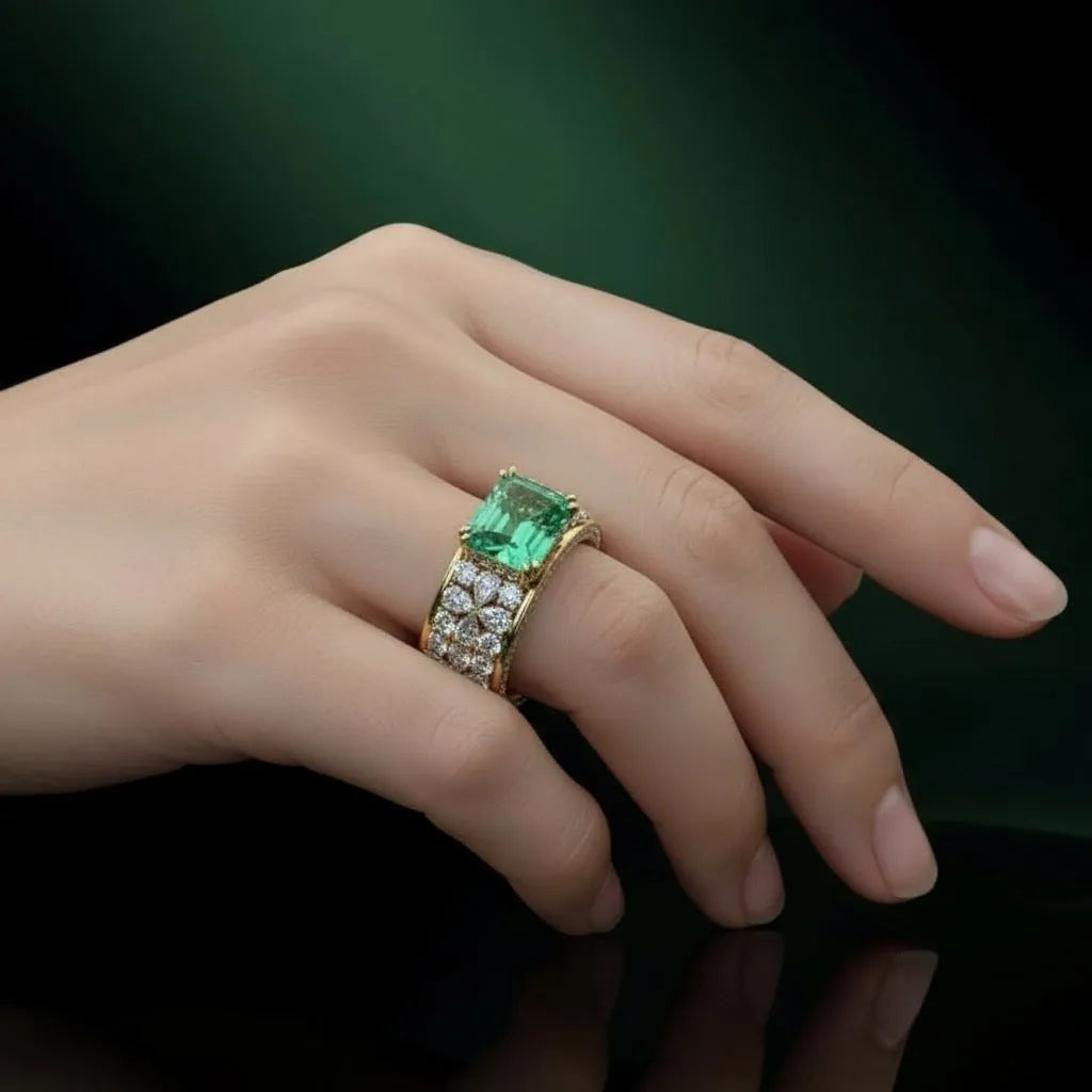 The Emerald Canopy Ring - Auvra Diamonds The Emerald Canopy Ring - Auvra Diamonds The Emerald Canopy Ring Auvra Diamonds Ring jesrxs-2i.myshopify.com the-emerald-canopy-ring
