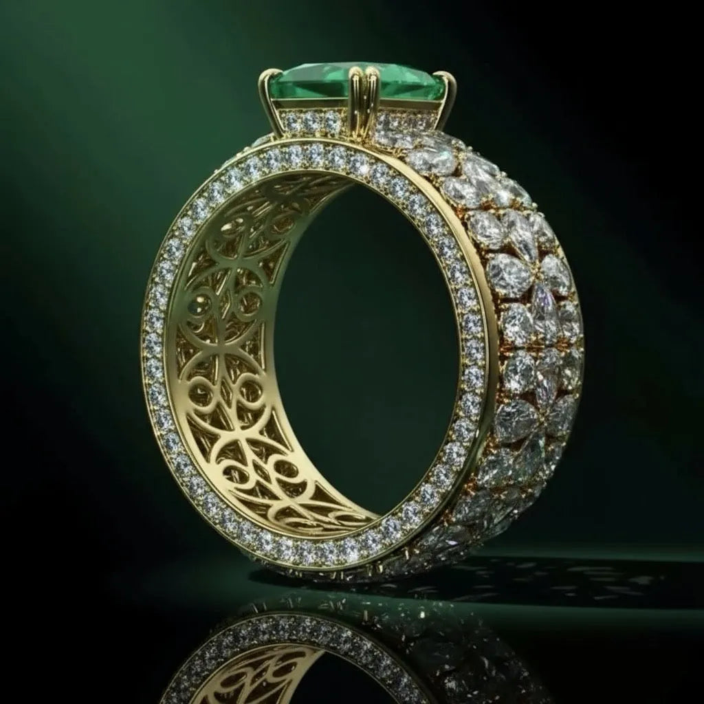 The Emerald Canopy Ring - Auvra Diamonds The Emerald Canopy Ring - Auvra Diamonds The Emerald Canopy Ring Auvra Diamonds Ring jesrxs-2i.myshopify.com the-emerald-canopy-ring