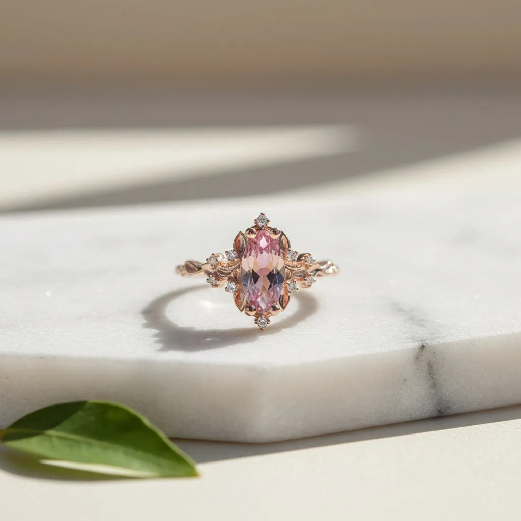 The Pink Petal Ring - Auvra Diamonds The Pink Petal Ring - Auvra Diamonds The Pink Petal Ring AuvraDaimonds Ring jesrxs-2i.myshopify.com blushing-blossom-ring