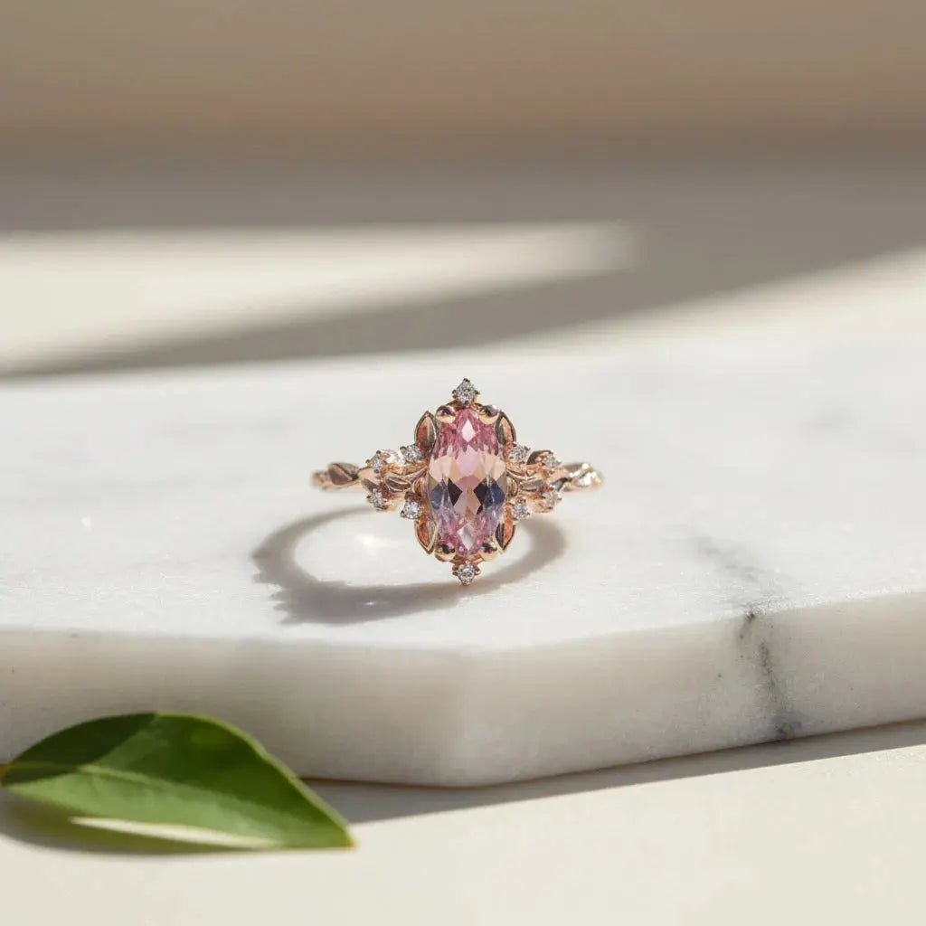 The Pink Petal Ring - Auvra Diamonds The Pink Petal Ring - Auvra Diamonds The Pink Petal Ring AuvraDaimonds Ring jesrxs-2i.myshopify.com blushing-blossom-ring