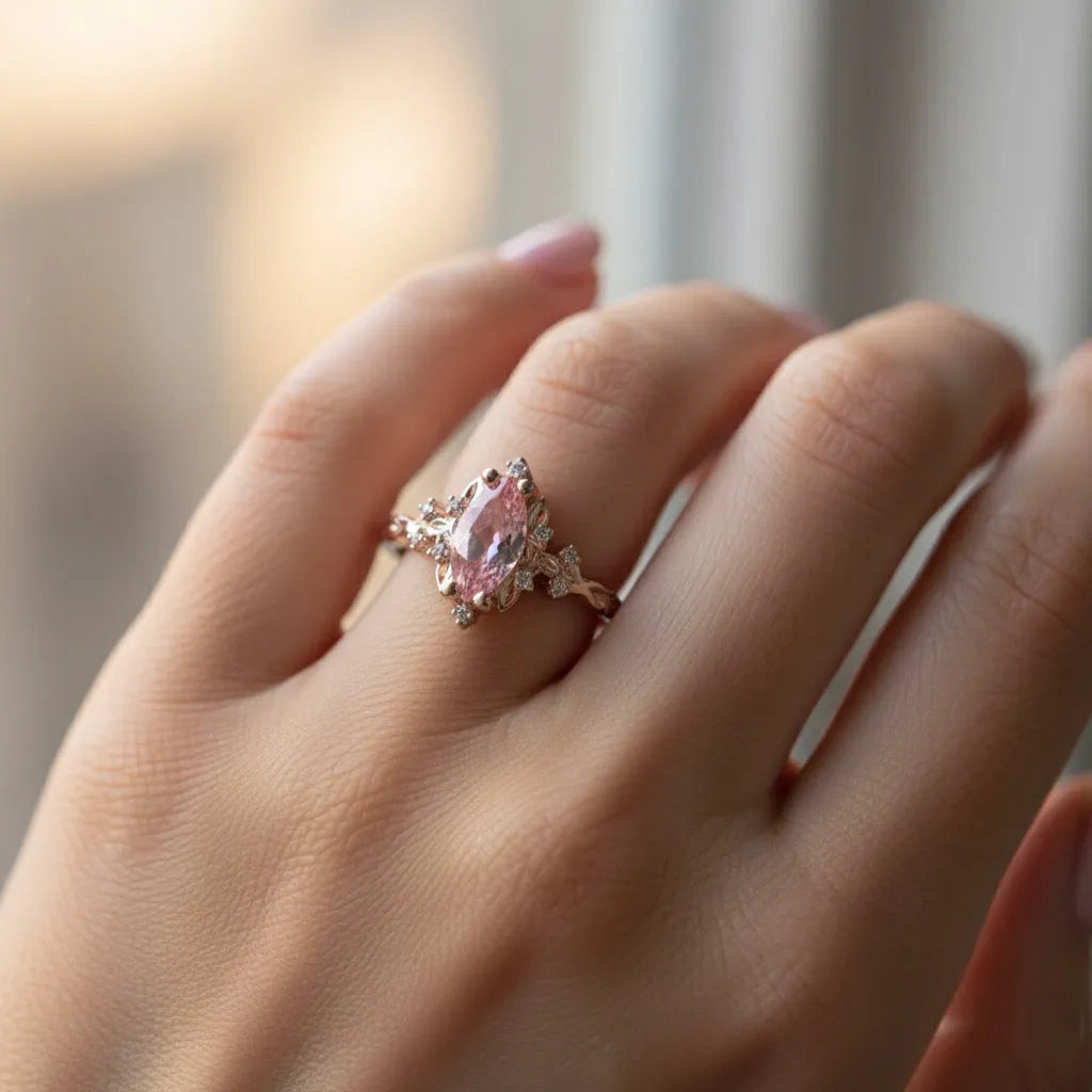 The Pink Petal Ring - Auvra Diamonds The Pink Petal Ring - Auvra Diamonds The Pink Petal Ring AuvraDaimonds Ring jesrxs-2i.myshopify.com blushing-blossom-ring