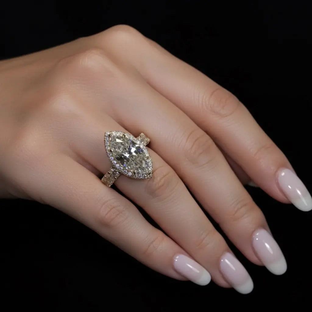 Celestial Marquise Halo Ring - Auvra Diamonds Celestial Marquise Halo Ring - Auvra Diamonds Celestial Marquise Halo Ring Auvra Diamonds Ring jesrxs-2i.myshopify.com celestial-marquise-halo-ring