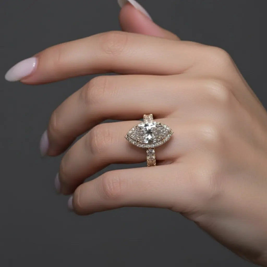 Celestial Marquise Halo Ring - Auvra Diamonds Celestial Marquise Halo Ring - Auvra Diamonds Celestial Marquise Halo Ring Auvra Diamonds Ring jesrxs-2i.myshopify.com celestial-marquise-halo-ring