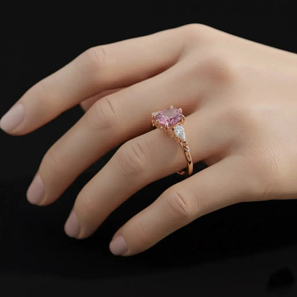 Velvet Bloom Solitaire Ring Auvra Diamonds Ring jesrxs-2i.myshopify.com velvet-bloom-solitaire-ring