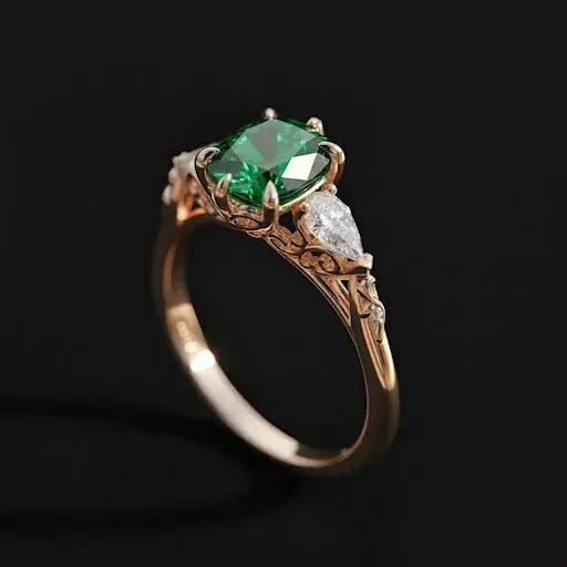 Velvet Bloom Solitaire Ring Auvra Diamonds Ring jesrxs-2i.myshopify.com velvet-bloom-solitaire-ring