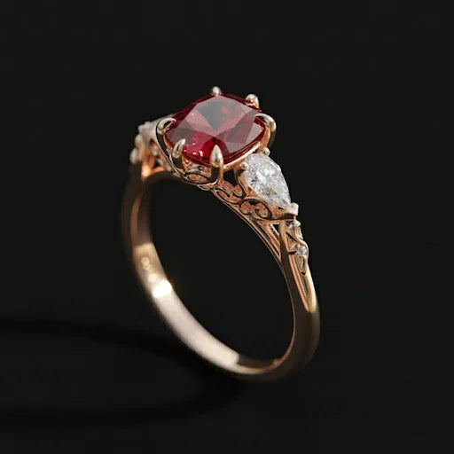 Velvet Bloom Solitaire Ring Auvra Diamonds Ring jesrxs-2i.myshopify.com velvet-bloom-solitaire-ring